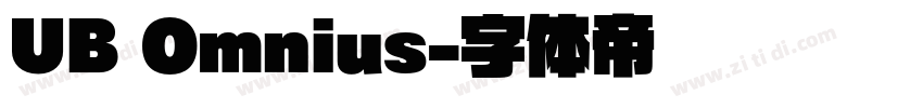 UB Omnius字体转换